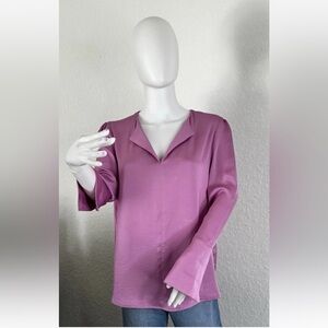 Jones New York Purple Pink Relaxed Blouse